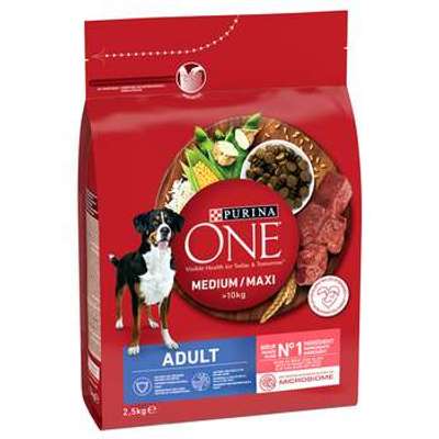 tests-Purina One Medium/Maxi Adult Rind & Reis-Bild