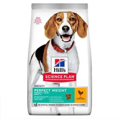 tests-Hills Science Plan Hund Perfect Weight Medium Adult Huhn-Bild