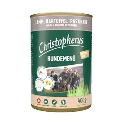 tests-Christopherus Hundemenü Junior mit Lamm, Kartoffel, Pastinake-Bild