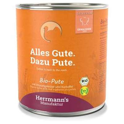 tests-Herrmann's Manufaktur Bio-Menü Sensitive - Bio-Pute mit Bio-Wurzelgemüse und Bio-Kartoffel-Bild