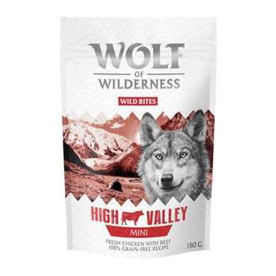 tests-Wolf of Wilderness Snack - Wild Bites - Neu: MINI High Valley - Rind & Huhn (kleine Würfel)-Bild