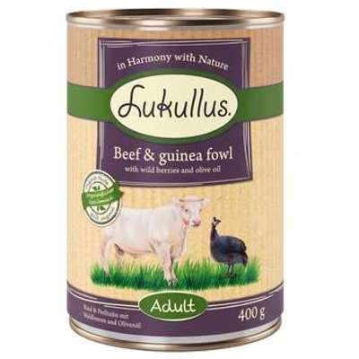 tests-Lukullus  Naturkost Adult Getreidefrei - Rind & Perlhuhn-Bild