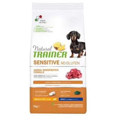 tests-Natural Trainer Sensitive No Gluten Adult Small mit Lamm-Bild
