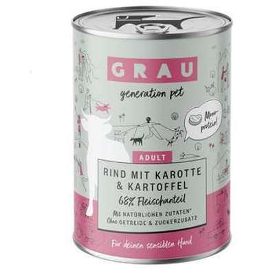 tests-Grau Rind mit Karotte & Kartoffel-Bild