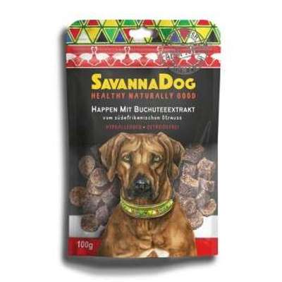 tests-SavannaDog vom südafrikanischen Strauß Happen mit Buchutee-Bild