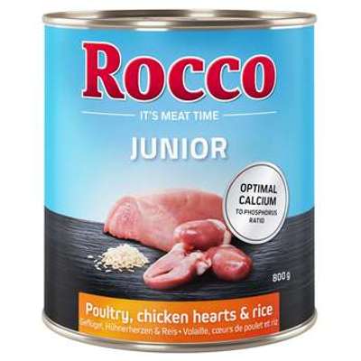 tests-Rocco Junior Geflügel mit Hühnerherzen & Reis-Bild