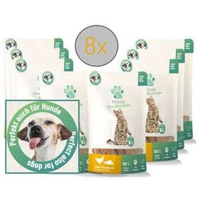 tests-Fellicita Huhn & Flussbarsch Fleischstreifen Fellonis Hundesnacks-Bild