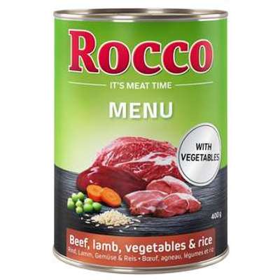 tests-Rocco Menü Rind mit Lamm, Gemüse und Reis-Bild