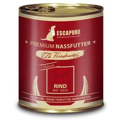 tests-Escapure Rinder Gulasch Dose Menü-Bild