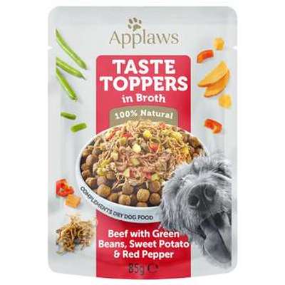 tests-Applaws Taste Toppers Pouch in Brühe - Rind mit grünen Bohnen, Süßkartoffel & roter Paprika-Bild