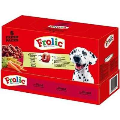 tests-Frolic 5 Fresh Packs mit Rind, Karotten und Getreide-Bild