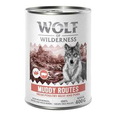 tests-Wolf of Wilderness Senior - Mit viel frischem Geflügel - Muddy Routes - Geflügel mit Schwein-Bild