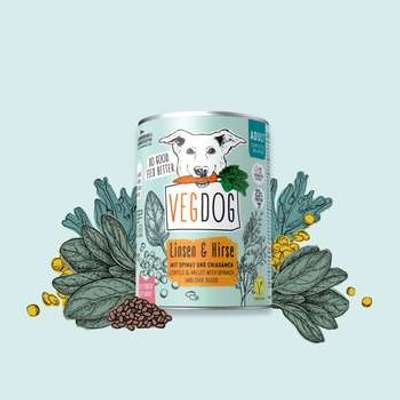tests-VEGDOG Nassfutter ADULT Linsen & Hirse-Bild
