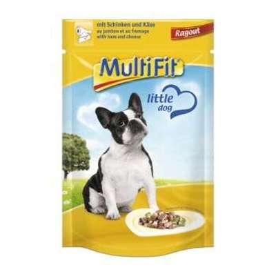 tests-MultiFit Adult Little Dog Pouch Ragout Schinken & Käse-Bild