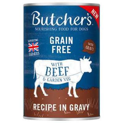 tests-Butcher's Original Getreidefrei für Hunde - mit Rind in Soße-Bild