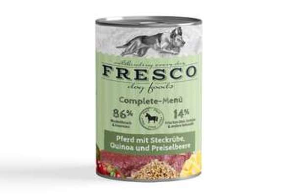 tests-FRESCO CompleteMenü Pferd mit Steckrübe Quinoa und Preiselbeeren-Bild