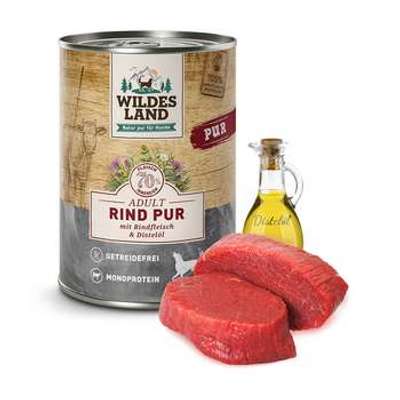tests-Wildes Land Rind mit Distelöl | PUR Adult-Bild