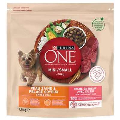 tests-Purina One Mini Skin & Coat Rind-Bild