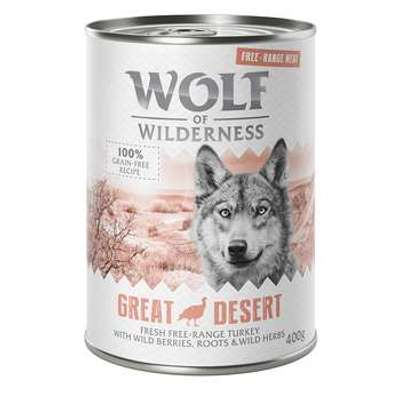 tests-Wolf of Wilderness Adult - Freilandfleisch/-innereien & Monoprotein: Great Desert - Freiland-Pute-Bild