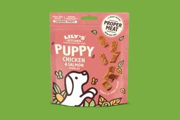 tests-LILY'S KITCHEN Puppy Chicken and Salmon Nibbles-Bild