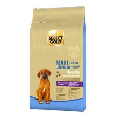 tests-SELECT GOLD Sensitive Maxi Junior Lamm/Lachs/Kartoffel-Bild