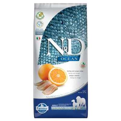 tests-Farmina N&D getreidefrei Ocean Hering & Orange Adult Medium & Maxi-Bild