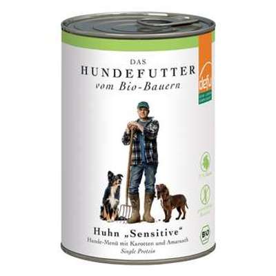 tests-Defu Hunde-Menü sensitiv Huhn-Bild