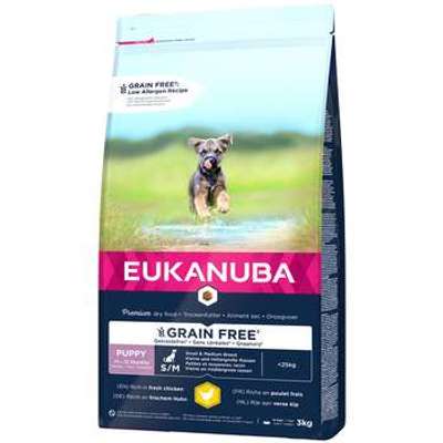 tests-EUKANUBA Grain Free Puppy Small / Medium Breed Huhn-Bild