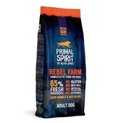 tests-Primal Spirit 65% Rebel Farm Hundefutter-Bild