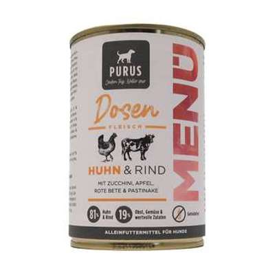 tests-Purus Dosenfleisch Menü Rind & Huhn-Bild
