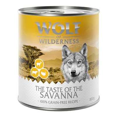 tests-Wolf of Wilderness The Taste Of The Savanna - Pute, Rind, ZIEGE-Bild