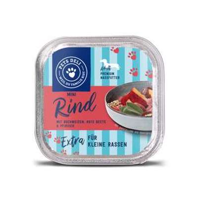 tests-Pets Deli "Mini" Rind mit Buchweizen, Rote Beete und Pfirsich-Bild