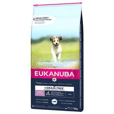 tests-EUKANUBA Grain Free Puppy Small / Medium Breed mit Lachs-Bild