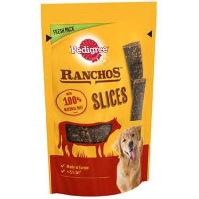 tests-Pedigree Ranchos Slices Rind-Bild