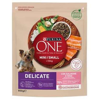 tests-Purina One Mini Delicate Lachs & Reis-Bild