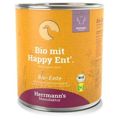 tests-Herrmann's Manufaktur Bio-Menü Sensitive - Bio-Ente mit Bio-Fenchel und Bio-Buchweizen-Bild