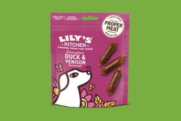 tests-LILY'S KITCHEN Scrumptious Duck & Venison Sausages-Bild