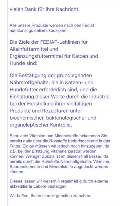 Hochwertiges / Bedarfsgerechtes Nassfutter (ohne Barfen), welches nur?-Beitrag-Bild
