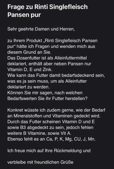 Hochwertiges / Bedarfsgerechtes Nassfutter (ohne Barfen), welches nur?-Beitrag-Bild