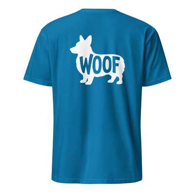 %{de_profession_title}-Corgi Woof T-Shirt mit Hundegrafik-Bild