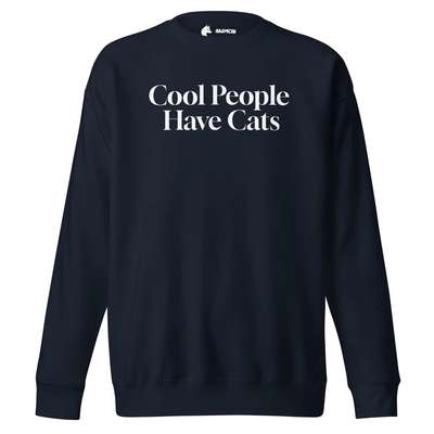 %{de_profession_title}-Cool People Have Cats Sweatshirt-Bild