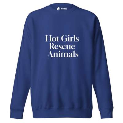 %{de_profession_title}-Hot Girls Rescue Animals Sweatshirt-Bild