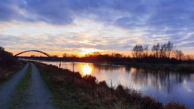 Hundeauslaufgebiet-Kanal-Bild