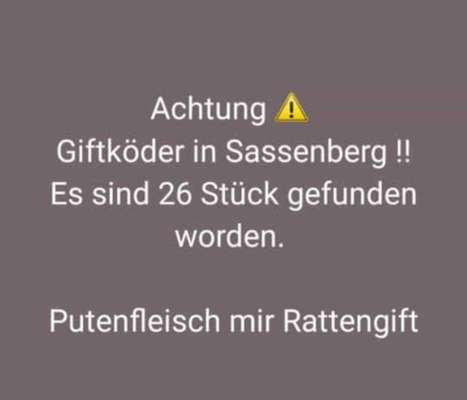 Giftköder-Giftköder in Sassenberg-Bild