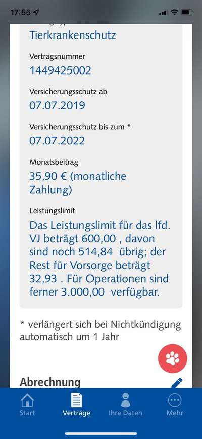 Hundekrankenversicherung-Beitrag-Bild