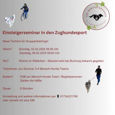 Hundetreffen-Einsteigerseminar Zughundesport-Bild