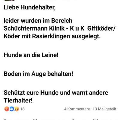 Giftköder-Giftköder mit Rasierklingen-Bild