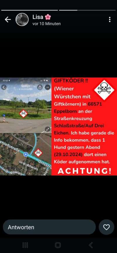 Giftköder-Giftköder Eppelborn-Bild