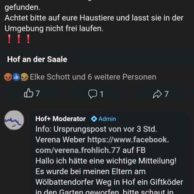 Giftköder-Giftköder im Wölbattendorfer Weg-Bild