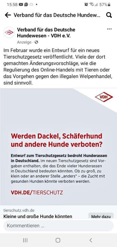 Diskussion zum neuen Entwurf des Tierschutzgesetzes....-Beitrag-Bild